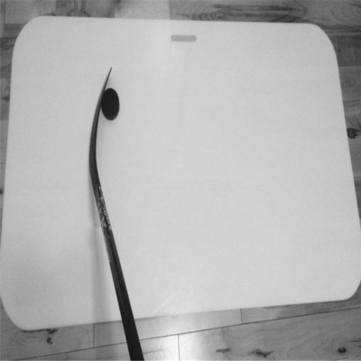 24 &quot;X48&quot; Papan Latihan Hoki Es Plastik Polietilen Kepadatan Tinggi Portabel