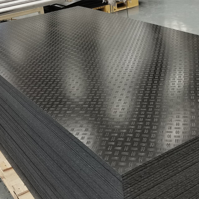 Black HDPE Temporary Roads Ground Cover Road Mats Untuk Mesin Tugas Berat