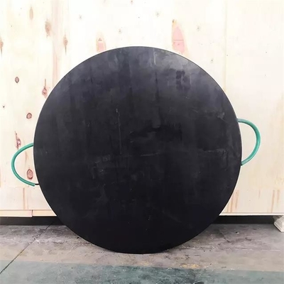 Tahan Benturan Mobile Plastic Round Corners Crane HDPE Outrigger Jack Pads