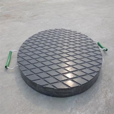 Portable Sementara HDPE Round Outrigger Pads Mobile Truck Plastic Foot Pads