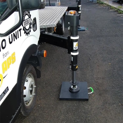 Tahan lama Mobile Square HDPE Plastic Crane Truck Outrigger Pads Untuk Lifting Crane