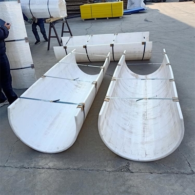 Lapisan Bunker Plastik UHMW Polyethylene Chute Liner Tidak Lengket Untuk Bunker Batubara