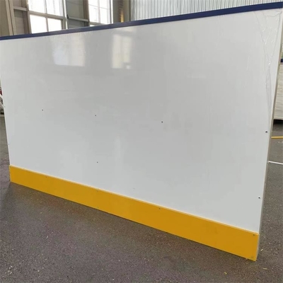 4x8 Kaki Portabel HDPE Plastik Ice Rink Barrier Hockey Shooting Rink Dasher Board