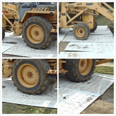 Mobile Clear Polyethylene Ground Protection HDPE Akses Sementara Jalan Tikar