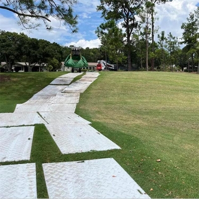 Perlindungan Tanah Sintetis Bog Mat Pelat Jalan Akses Truk Sementara HDPE