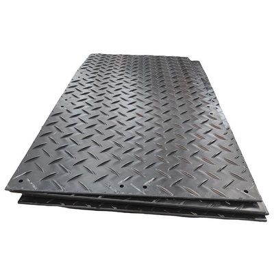 Lantai Plastik Keras Portable Roadways Mat Hdpe Ground Protection Road Mats