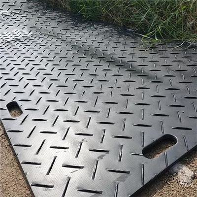 4X8ft Anti Slip Ringan Plastik Perlindungan Tanah Sementara Mats HDPE Bog Mats
