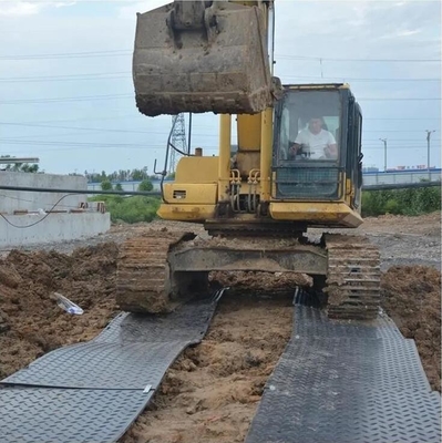 Papan Perlindungan Tanah Plastik 4x8ft HDPE Track Mats Untuk Tugas Berat