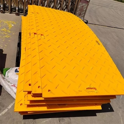 Anti Benturan Tugas Berat Lumpur Tanah Plastik HDPE Sementara Tikar Lantai Pejalan Kaki