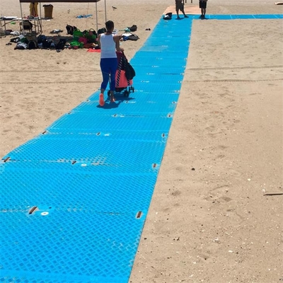 2 × 8ft Tikar Rig Rig Plastik HDPE Biru Sementara Untuk Tikar Jalan Tugas Berat
