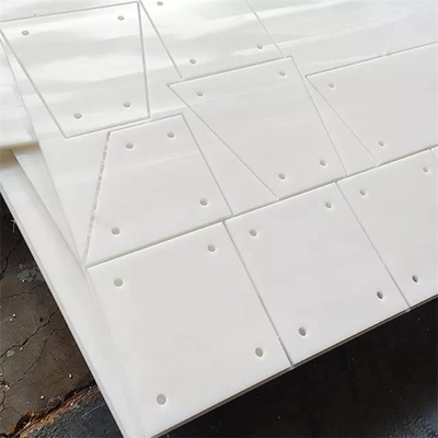 Lembar Liner UHMWPE Tahan Aus Putih Untuk Baja Silo Butir Silo Lining Board