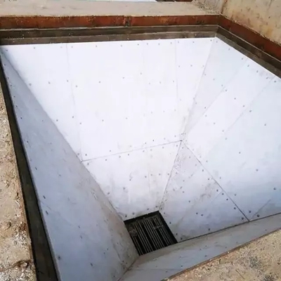 Lembar Liner UHMWPE Tahan Aus Putih Untuk Baja Silo Butir Silo Lining Board