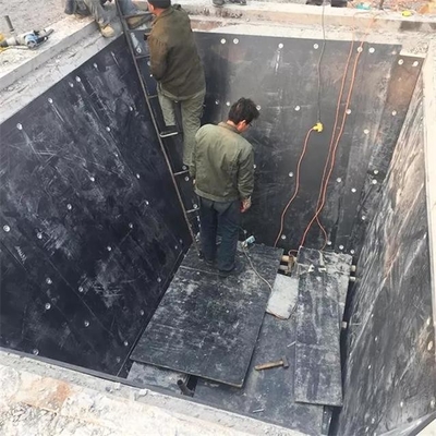 UHMWPE Coal Bunker Lining Sheet Lembar Polyethylene Hitam Non Stick Kustom