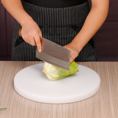 Round Carving Custom Personalized Kitchen HDPE Plastic Talenan Untuk Keju