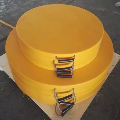 Bantalan Penopang Kaki Outrigger Plastik HDPE Bulat Tahan Aus yang Tahan Lama