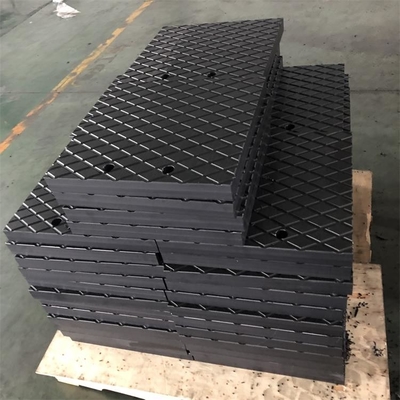 Kapasitas Bantalan Tekanan Kuat HDPE Outrigger Pads Jack Plate Cribbing Block