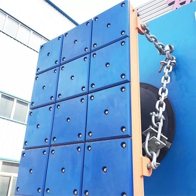 Waterproof Blue Plastic Marine Panel UHMWPE Dock Fender Pads Untuk Jetty Fender
