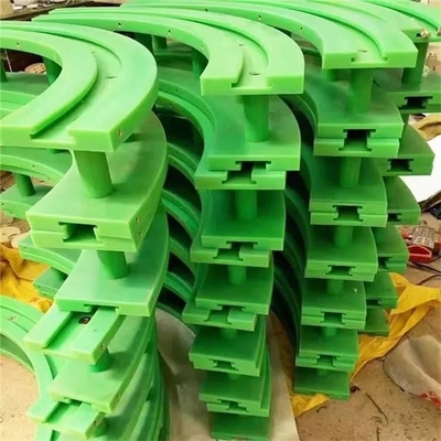 UHMWPE Polyethylene Wear Strip Green Plastic Conveyor Guide Rails Product