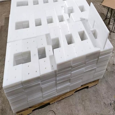 Suku Cadang Mesin Conveyor Fabrikasi Polyethylene Flight Paddle White UHMWPE