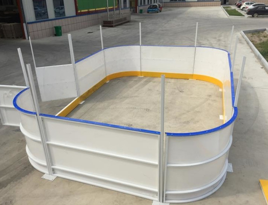 Extreme Glide Synthetic Ice Skating Rink Sheet / Plastik Iceless Skating Rink Untuk Pusat Pelatihan